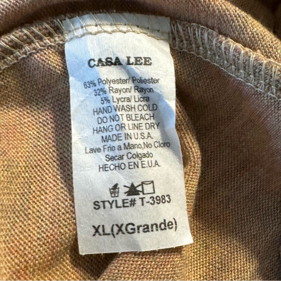 Casa Lee Top Size XL NWT - Picture 5 of 8